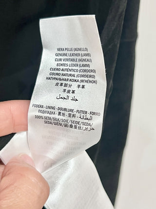 Gucci suede and leather asymmetrical mini dress, 40 IT / US 4