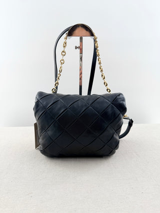 Loewe goya puffer  pleated chain leather bag
