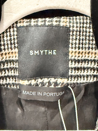 Smythe Glen Duchess Plaid Wool Single Breasted Button Blazer Jacket Women's 2