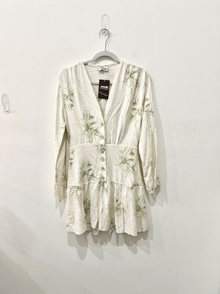 Nidodileda v neck mini dress with buttons, S