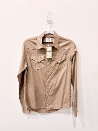 A Shirt A Thing Tan Western-Style Shirt, S