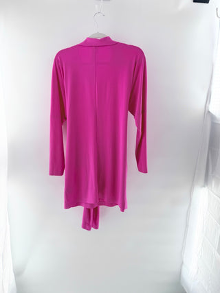 Norma Kamali x REVOLVE Mini Tie Front Shirt Mini Dress Orchid Pink Womens Medium