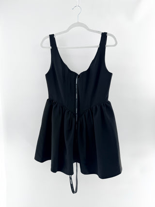 Heiress sleeveless corset mini dress, L