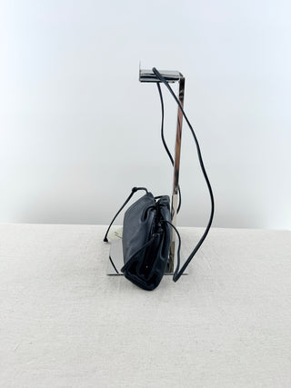 Bottega Veneta small leather clutch bag with strap