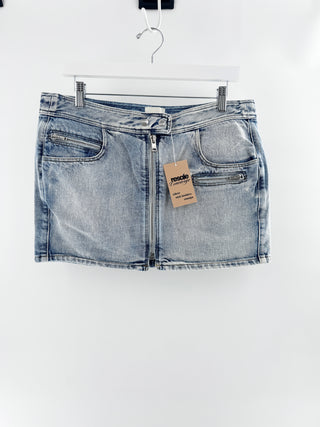 Isabel Marant denim mini skirt with zipper, 42 FR / US 10