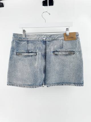 Isabel Marant denim mini skirt with zipper, 42 FR / US 10