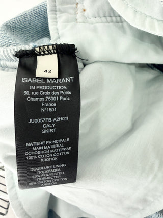 Isabel Marant denim mini skirt with zipper, 42 FR / US 10