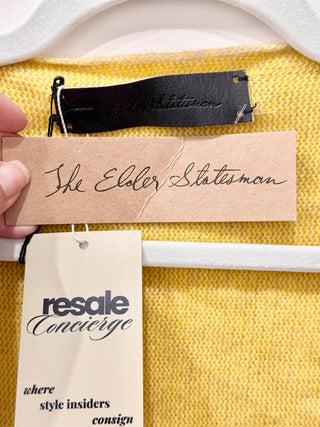 The Elder Statesman Medium Plaited Ballet Wrap Cardigan Oatmeal Women's Size XS