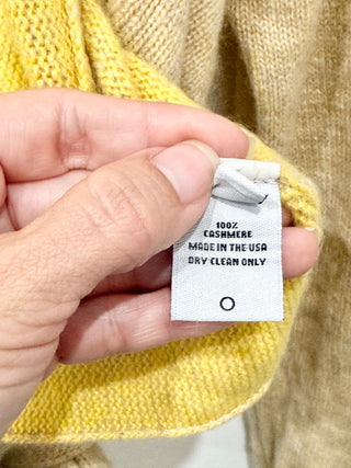 The Elder Statesman Medium Plaited Ballet Wrap Cardigan Oatmeal Women's Size XS