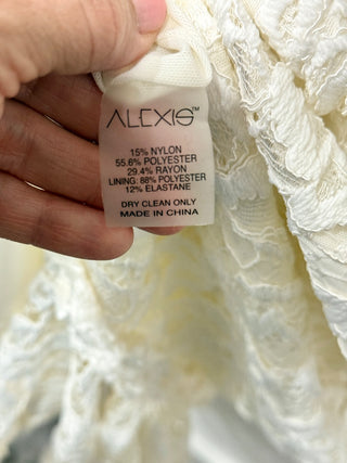 Alexis sleeveless lace midi dress, S