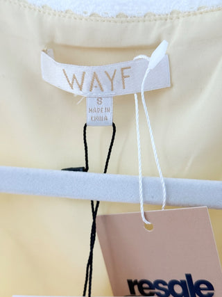 NWT WAYF x Styled by COCO Allie Lace Vest & Pleated Shorts Set Cream Women Small