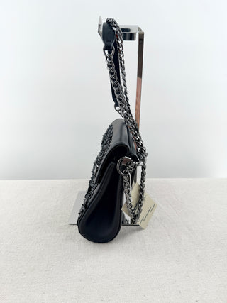 Valentino medium shoulder bag with floral apliques