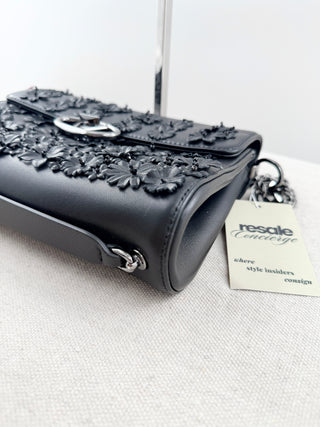 Valentino medium shoulder bag with floral apliques