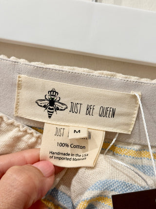 Just Bee queen tulum skirt asymmetrical striped, M