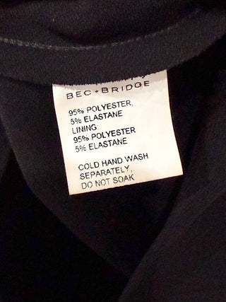 Bec & Bridge Adele Stretch-Crepe Halterneck Mini Bodycon Dress Black Women's 2