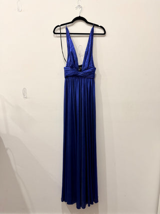 Retrofete metallic gown dress sleeveless, XS