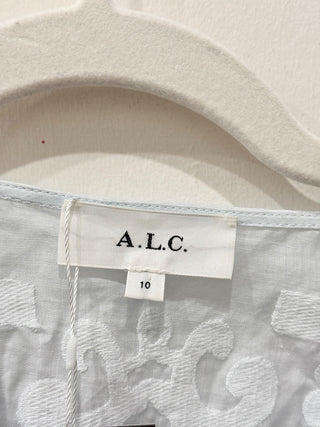 A.L.C. linen blend cut out mini dress, 10