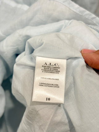 A.L.C. linen blend cut out mini dress, 10