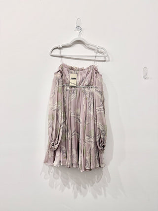 Marchessa Notte babydoll embellished off shoulder mini dress, 4