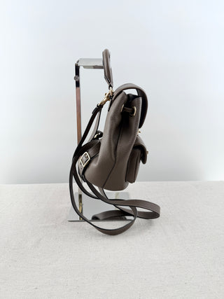 Coach leather small size backpack hadley