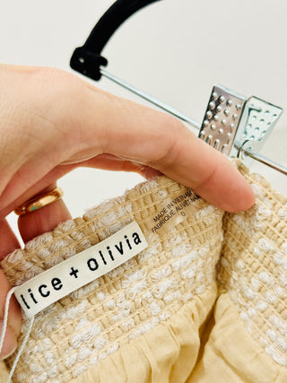 Alice & Olivia embroidered set top and  maxi skirt, top 2 / bottom 0