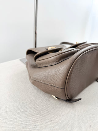 Coach leather small size backpack hadley