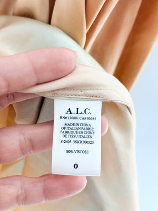 ALC viscose maxi skirt ruched, 0