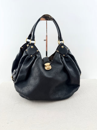 Louis Vuitton black mahina shoulder bag