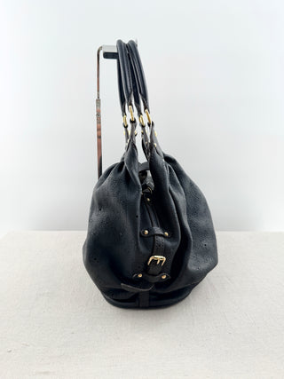 Louis Vuitton black mahina shoulder bag