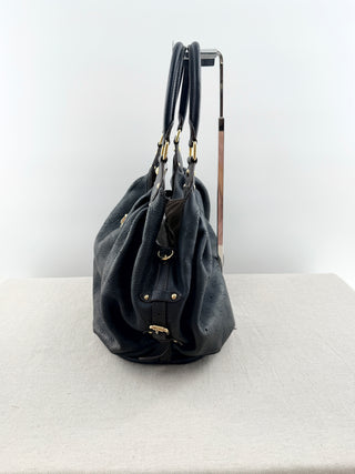 Louis Vuitton black mahina shoulder bag