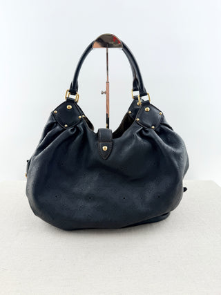 Louis Vuitton black mahina shoulder bag