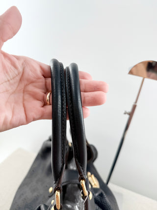 Louis Vuitton black mahina shoulder bag