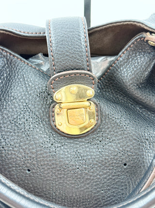 Louis Vuitton black mahina shoulder bag