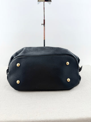 Louis Vuitton black mahina shoulder bag