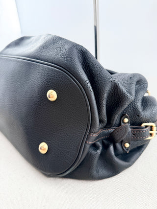 Louis Vuitton black mahina shoulder bag