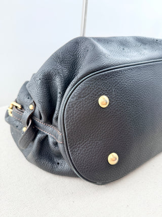 Louis Vuitton black mahina shoulder bag