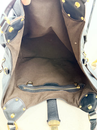 Louis Vuitton black mahina shoulder bag