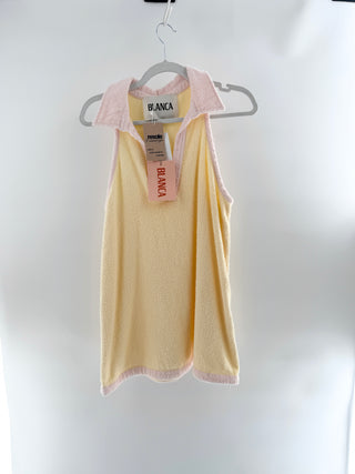Blanca sleeveless terrycloth casual dress mini, XS/S