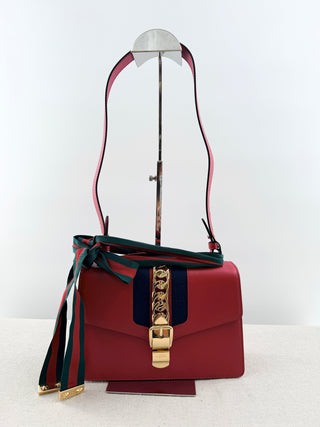 Gucci small leather sylvie bag