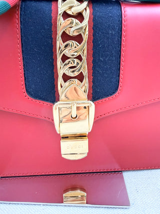 Gucci small leather sylvie bag