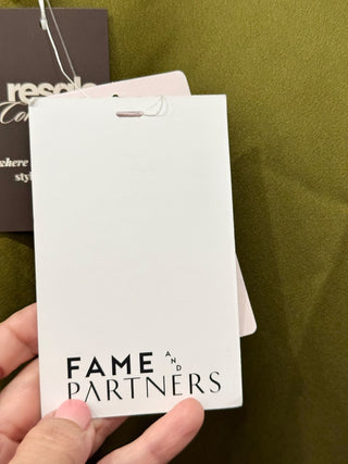 Fame and partners long satin open back dress, 2