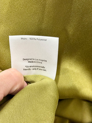 Fame and partners long satin open back dress, 2