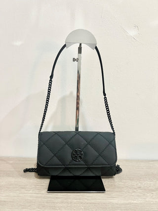 Tory Burch small quilted flap wallet on chain bag