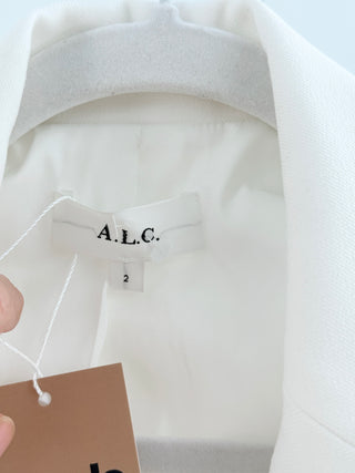 ALC asymmetrical mini blazer dress with pleated detail, 2