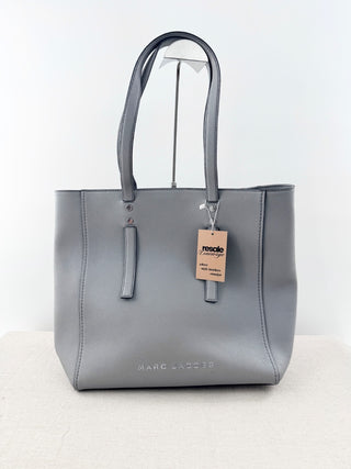 Marc Jacobs Jordan Stud Leather Medium Tote Handbag Cement
