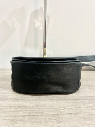 Emma Fox snakeprint flap bag with chain strap faux leather