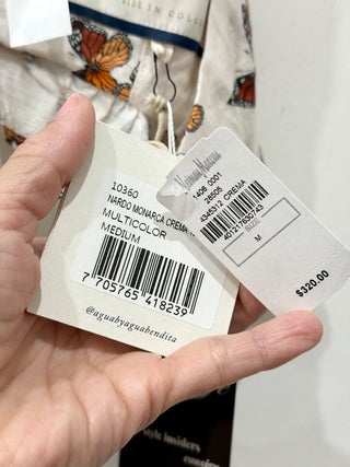 Agua Bendita 2 piece set: top and ruffle mini skirt, M