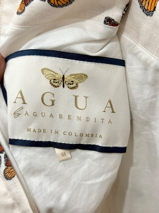 Agua Bendita 2 piece set: top and ruffle mini skirt, M