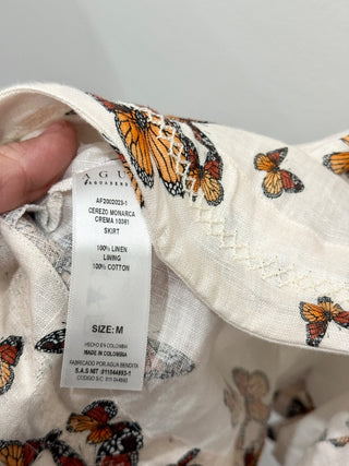 Agua Bendita 2 piece set: top and ruffle mini skirt, M