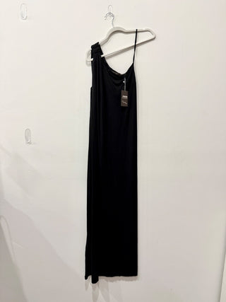 Enza Costa one shoulder casual jersey dress maxi, M
